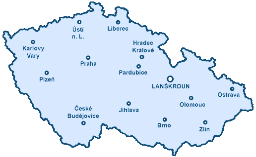 Poloha města Lanškroun